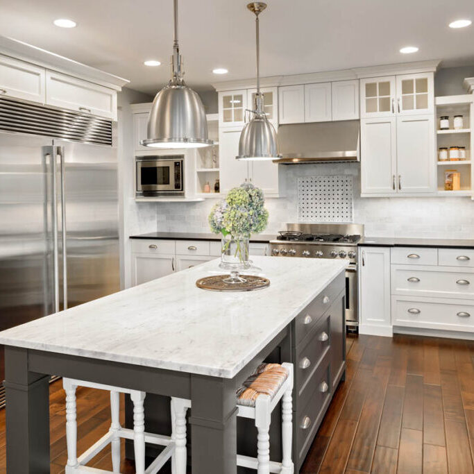 kitchen in luxury home